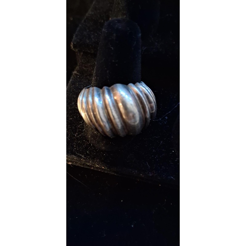 Mens Vintage 925 Sterling Silver Southwestern Style Ring. Size 10